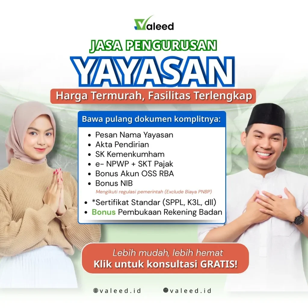 jasa pembuatan yayasan